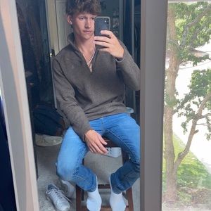 Brown Small Northface Quarter Zip